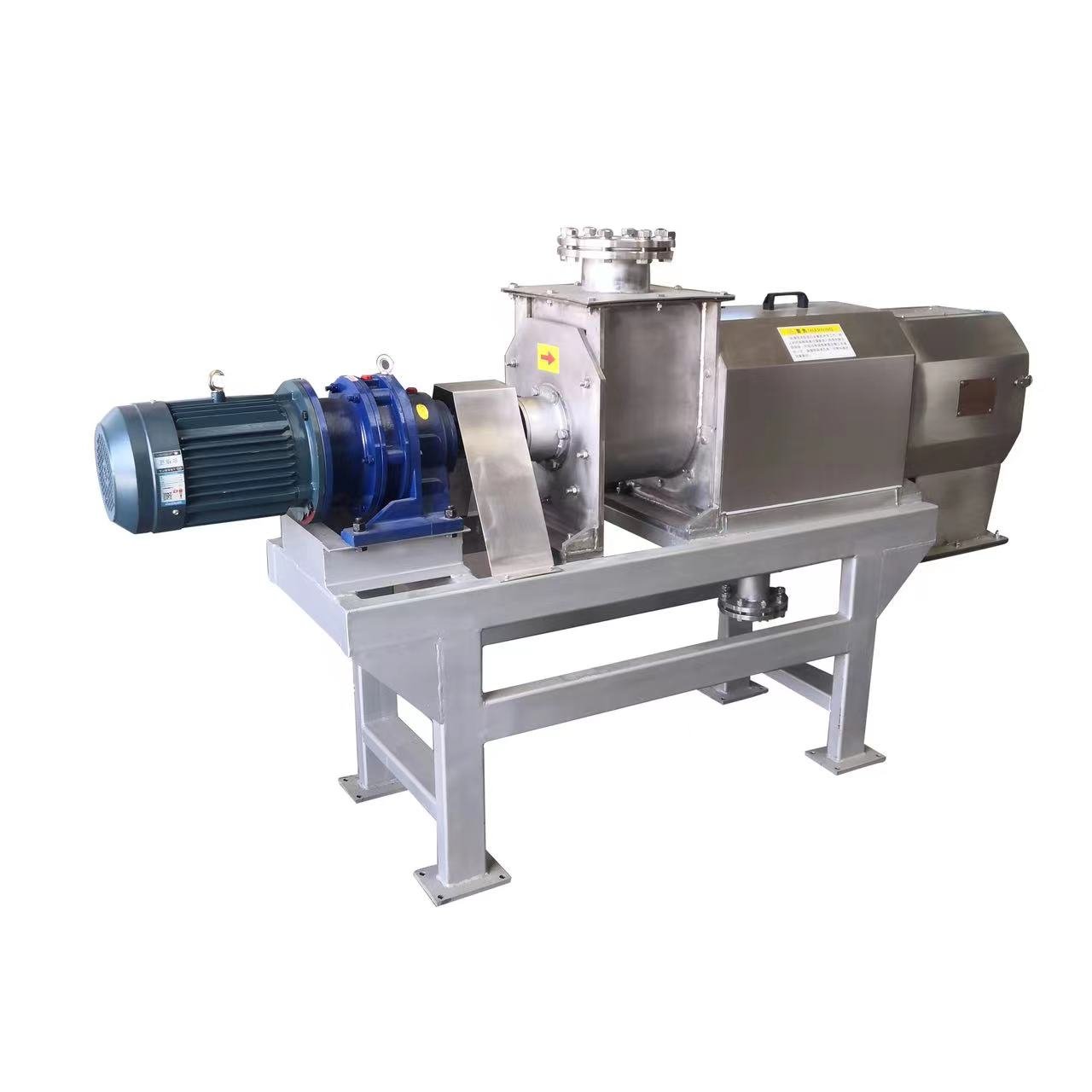 Horizontal solid-liquid separator