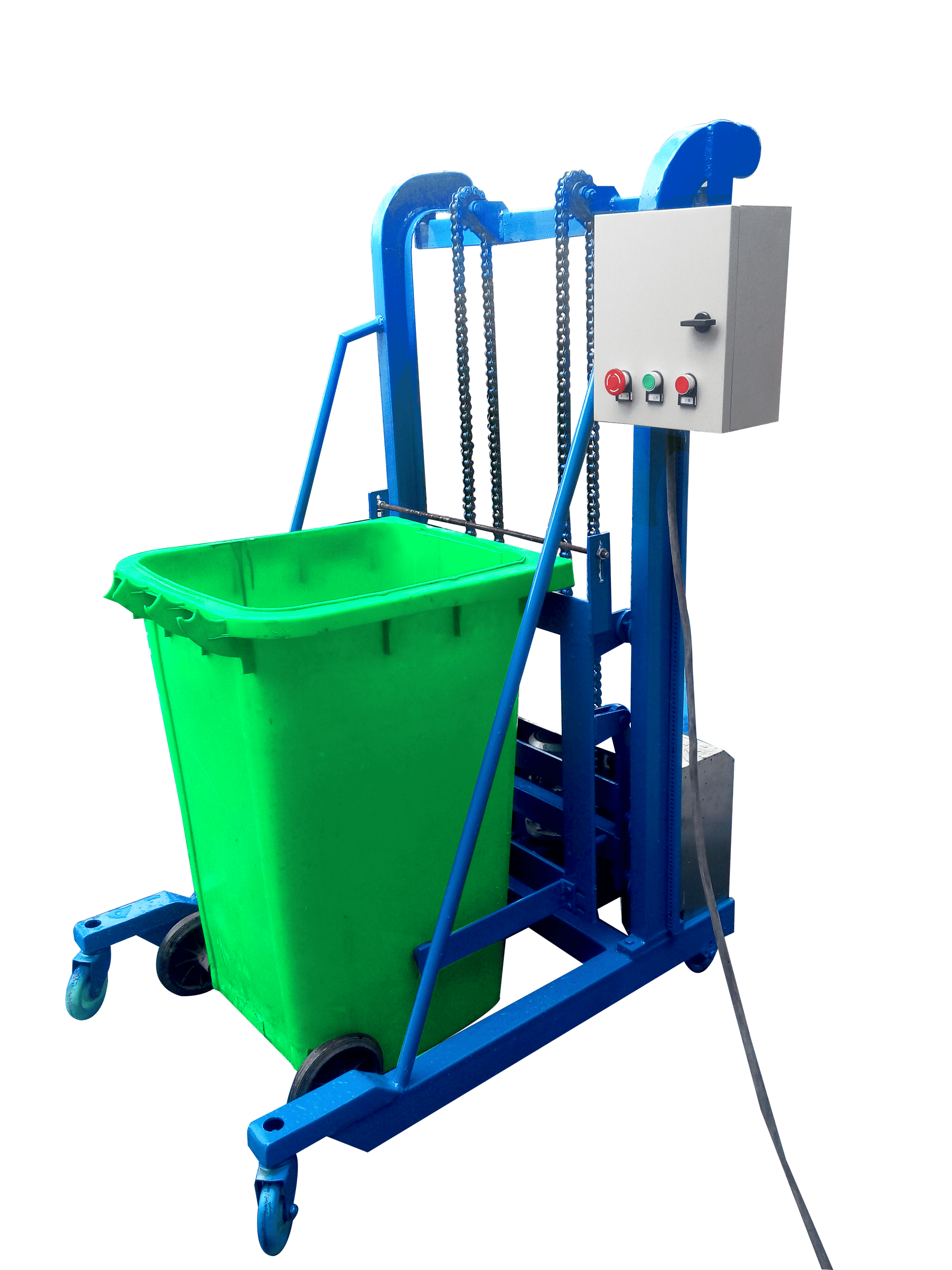 Garbage bin hoist