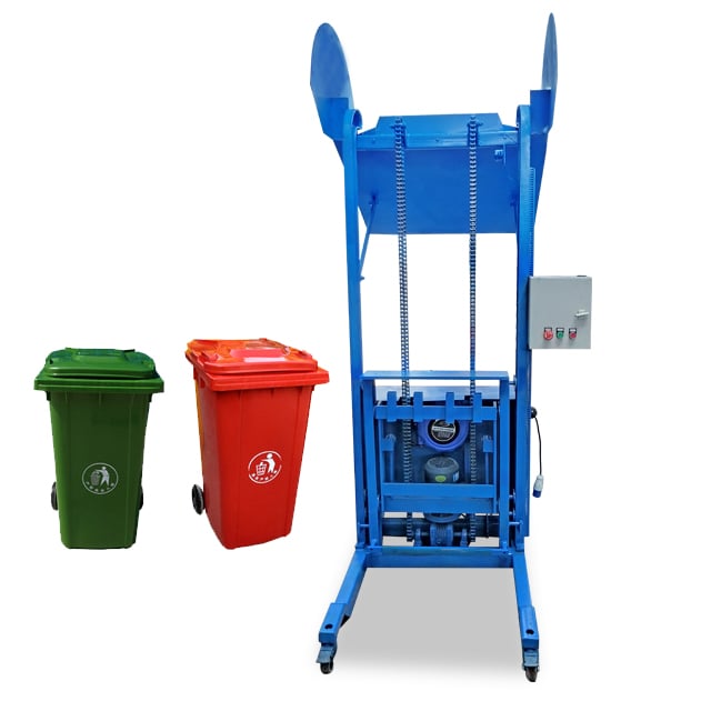 Garbage bin hoist